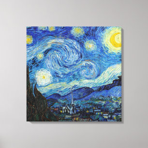 Vincent Van Gogh Sternennacht Vintage Kunst Leinwanddruck