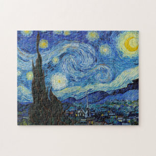 Vincent Van Gogh Sternennacht Vintage Kunst Puzzle