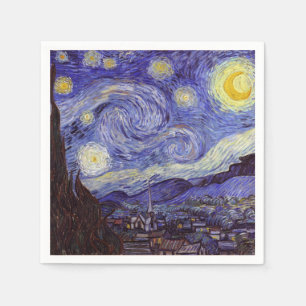 Vincent Van Gogh Sternennacht Vintage Kunst Serviette