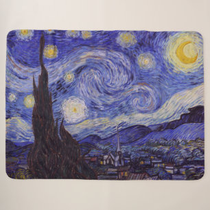 Vincent Van Gogh Sternennacht Vintage Kunst Sherpadecke