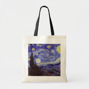Vincent Van Gogh Sternennacht Vintage Kunst Tragetasche