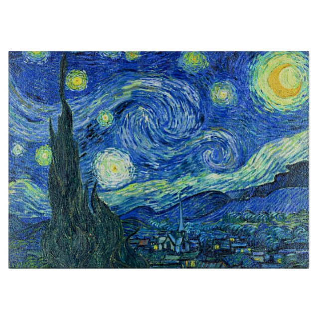 vincent van gogh sternte Nacht Schneidebrett (Vorderseite)