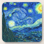 vincent van gogh sternte Nacht Untersetzer<br><div class="desc">Van Goghs berühmtes Gemälde "The Starry Night". In den 1880er Jahren, als er während seines bleibe am Asyl von Saint Remy bemalt wurde, stellte van Gogh die sanften Hügel und Zypressen dar, die er aus seinem Fenster sah. Digitale Verstärkung durch PixDezines. Copyright © 2008-2016 PixDezines.com™ und PixDezines™ auf zazzle.com. Alle...</div>