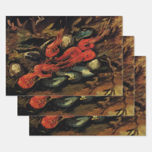 Vincent van Gogh - Still Life Mussels und Shrimp Geschenkpapier Set