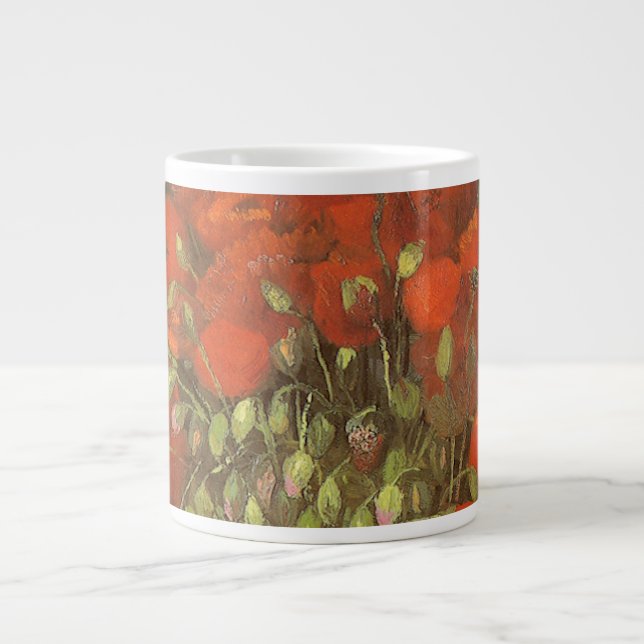 Vincent van Gogh Still Life Vase mit roten Pfoten Jumbo-Tasse (Vorderseite)