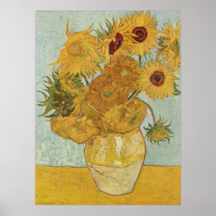 Vincent van Gogh Still Life Vase mit Sonnenblumen Poster