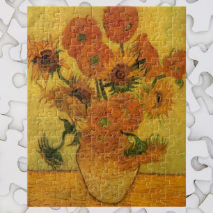 Vincent van Gogh Still Life Vase w 15 Sonnenblumen Puzzle