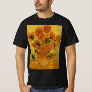 Vincent van Gogh Still Life Vase w 15 Sonnenblumen T-Shirt