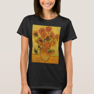Vincent van Gogh Still Life Vase w 15 Sonnenblumen T-Shirt