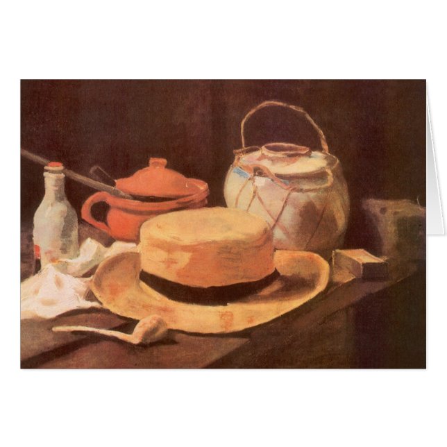 Vincent van Gogh - Still Life w Yellow Straw Hat (Vorderseite (Horizontal))