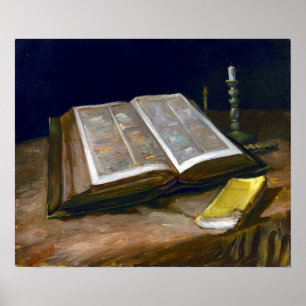 Vincent van Gogh Still Life with Bible Poster