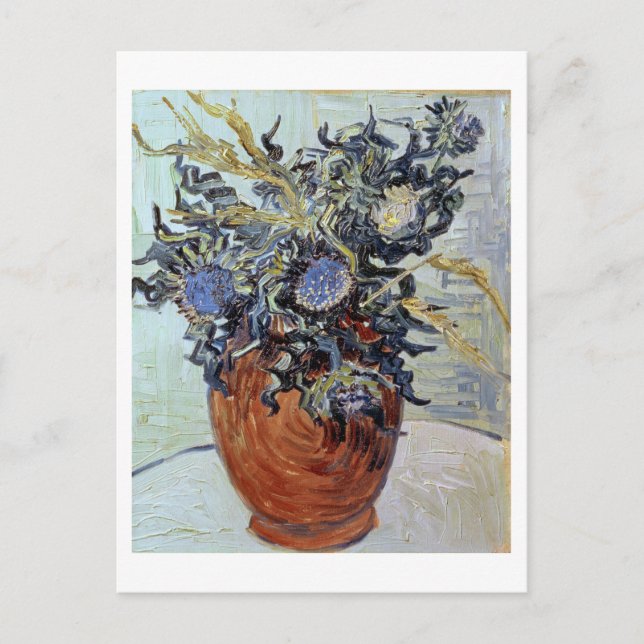 Vincent van Gogh Still Life with Thistles, 1890 Postkarte (Vorderseite)