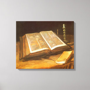 Vincent van Gogh - Stilleben mit Bibel Leinwanddruck