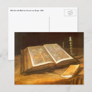 Vincent van Gogh - Stilleben mit Bibel Postkarte