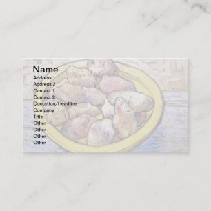 Vincent Van Gogh - Stillleben Kartoffeln Fine Art Visitenkarte