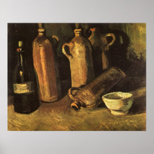 Vincent van Gogh - Stillleben mit 4 Steinkrügen Poster