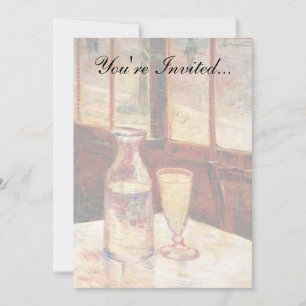 Vincent Van Gogh - Stillleben mit Absinthe Einladung