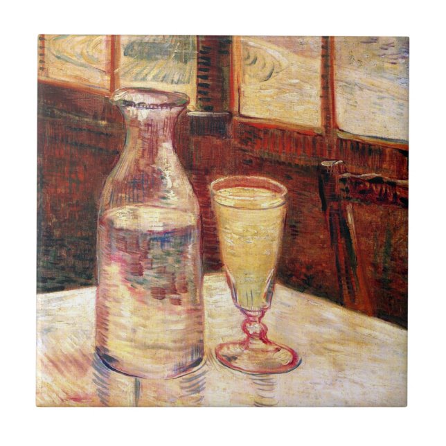 Vincent Van Gogh - Stillleben mit Absinthe Fliese (Vorderseite)