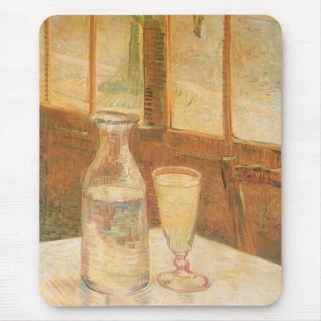 Vincent van Gogh - Stillleben mit Absinthe Mousepad (Vorne)