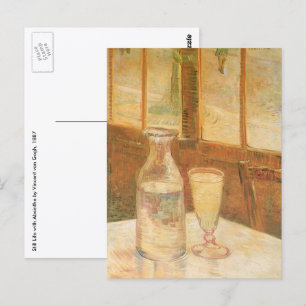 Vincent van Gogh - Stillleben mit Absinthe Postkarte