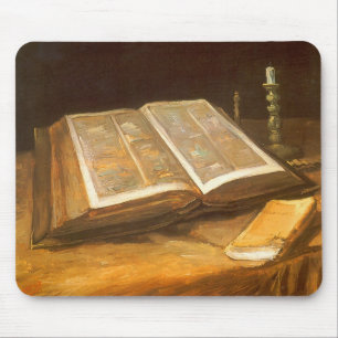 Vincent van Gogh - Stillleben mit Bibel Mousepad