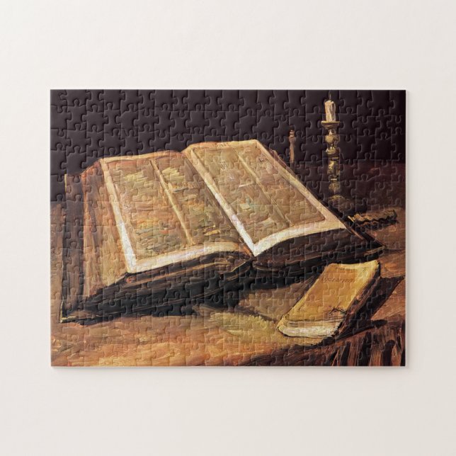 Vincent Van Gogh - Stillleben mit Bibel Puzzle (Horizontal)