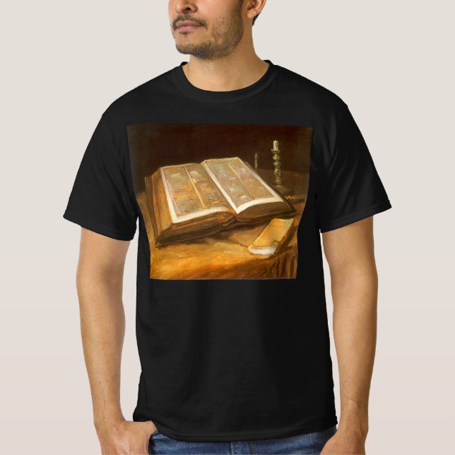 Vincent van Gogh - Stillleben mit Bibel T-Shirt (Vorderseite)