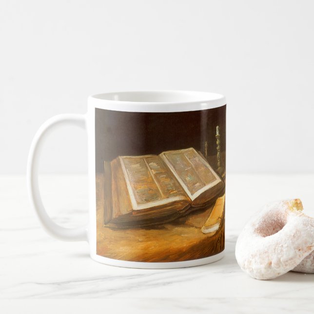 Vincent van Gogh - Stillleben mit Bibel Tasse (Mit Donut)