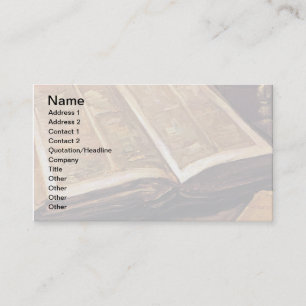 Vincent Van Gogh - Stillleben mit Bibel Visitenkarte