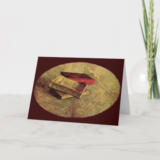 Vincent van Gogh - Stillleben mit drei Büchern Karte (Vorderseite)