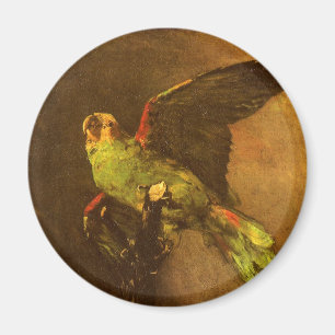 Vincent van Gogh - Stillleben mit grünem Papagei Magnet