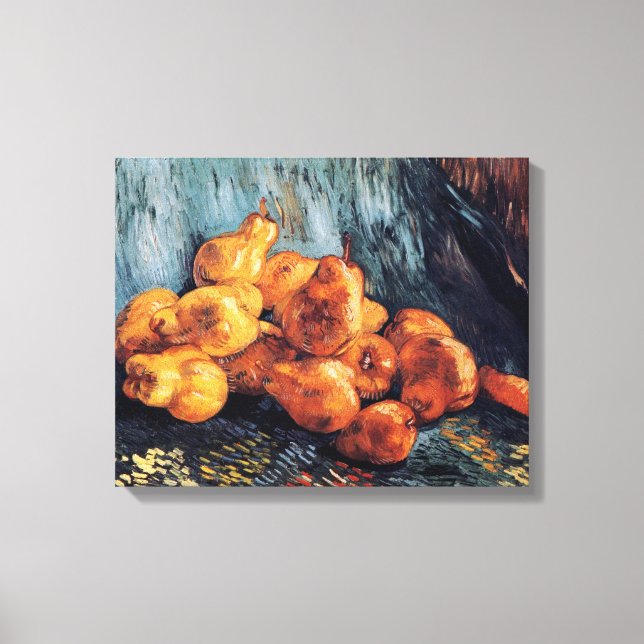 Vincent Van Gogh - Stillleben mit Pears Fine Art Leinwanddruck (Vorderseite)