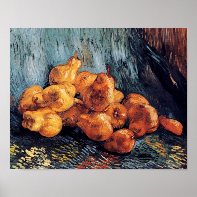 Vincent Van Gogh - Stillleben mit Pears Fine Art Poster (Vorne)