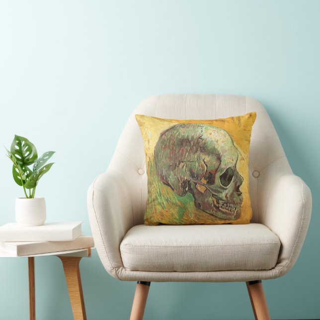 Vincent van Gogh - Stillleben mit Skull Kissen (Stuhl )