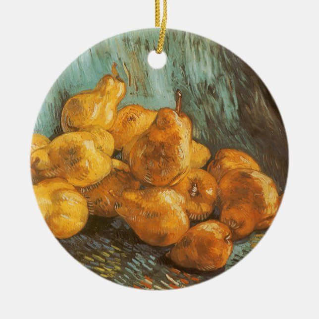 Vincent van Gogh - Stillleben mit stillen Birnen Keramik Ornament (Vorne)
