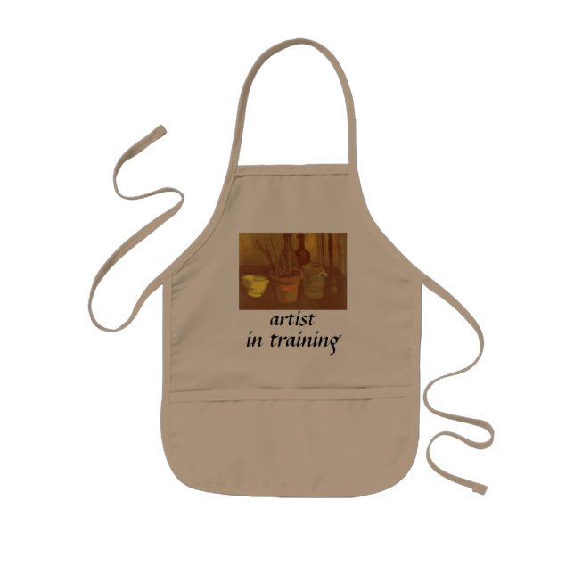 Vincent van Gogh - Stillleben Pinsel in Pot Kinderschürze (Vorne)