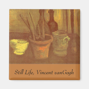 Vincent van Gogh - Stillleben Pinsel in Pot Magnet