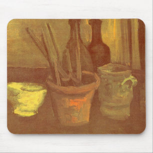 Vincent van Gogh - Stillleben Pinsel in Pot Mousepad
