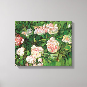 Vincent Van Gogh - Stillleben Rosa Rosen Fine Art Leinwanddruck