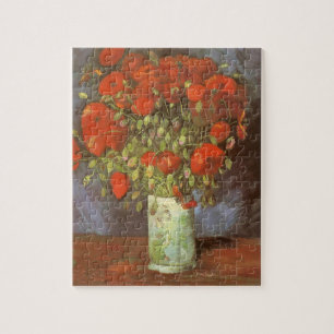 Vincent van Gogh Stillleben Vasen mit roten Mohnbl Puzzle