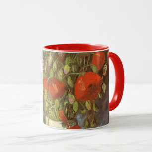 Vincent van Gogh Stillleben Vasen mit roten Mohnbl Tasse