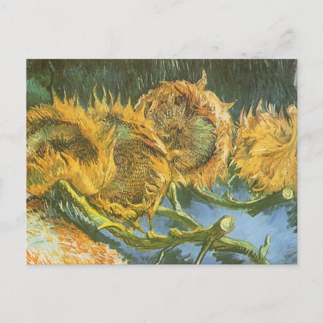 Vincent van Gogh - Stillleben: Vier Schnittblumen Postkarte (Vorderseite)