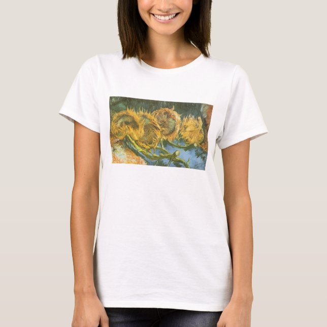 Vincent van Gogh - Stillleben: Vier Schnittblumen T-Shirt (Vorderseite)