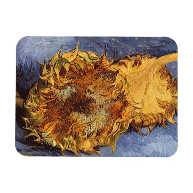 Vincent van Gogh - Stillleben: Zwei Schnittblumen Magnet (Horizontal)