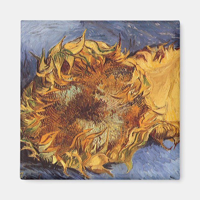 Vincent van Gogh - Stillleben: Zwei Schnittblumen Magnet (Vorne)