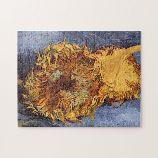 Vincent van Gogh - Stillleben: Zwei Schnittblumen Puzzle (Horizontal)