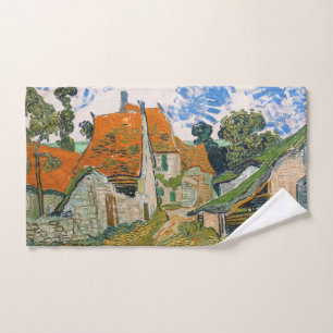 Vincent van Gogh - Straße in Auvers-sur-Oise Badhandtuch Set