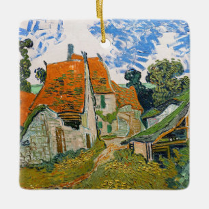 Vincent van Gogh - Straße in Auvers-sur-Oise Keramikornament
