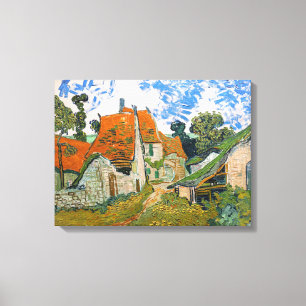 Vincent van Gogh - Straße in Auvers-sur-Oise Leinwanddruck