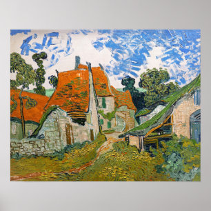 Vincent van Gogh - Straße in Auvers-sur-Oise Poster